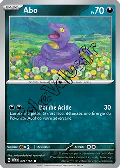 Carte Pokémon Abo  n°023 de la série 151