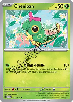 Carte Pokémon Chenipan  n°010 de la série 151