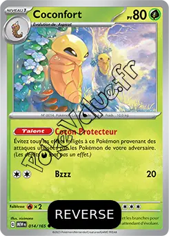 Carte Pokémon Coconfort  Reverse n°014 de la série 151