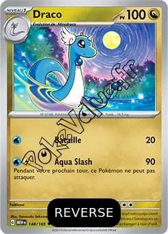 Carte Pokémon Draco  Reverse n°148 de la série 151