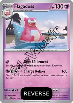 Carte Pokémon Flagadoss  Reverse n°080 de la série 151