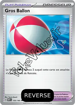 Carte Pokémon Gros Ballon Reverse n°155 de la série 151