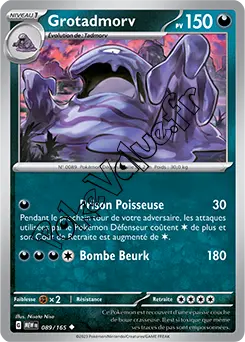 Carte Pokémon Grotadmorv  n°089 de la série 151