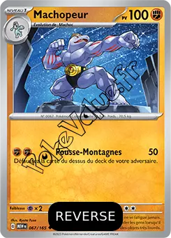 Carte Pokémon Machopeur  Reverse n°067 de la série 151