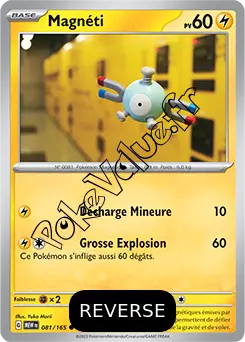 Carte Pokémon Magnéti Reverse n°081 de la série 151