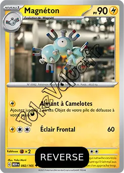 Carte Pokémon Magnéton Reverse n°082 de la série 151