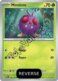 Carte Pokémon Mimitoss  Reverse n°048 de la série 151