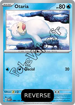 Carte Pokémon Otaria  Reverse n°086 de la série 151