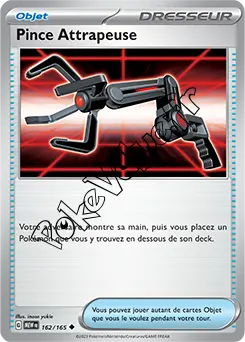Carte Pokémon Pince Attrapeuse n°162 de la série 151