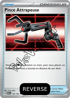 Carte Pokémon Pince Attrapeuse Reverse n°162 de la série 151