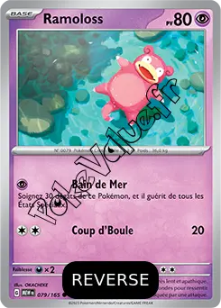 Carte Pokémon Ramoloss  Reverse n°079 de la série 151