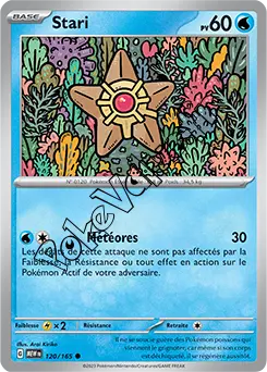 Carte Pokémon Stari  n°120 de la série 151