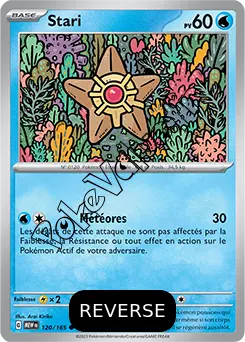 Carte Pokémon Stari  Reverse n°120 de la série 151