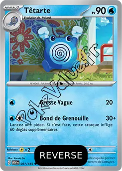 Carte Pokémon Têtarte Reverse n°061 de la série 151