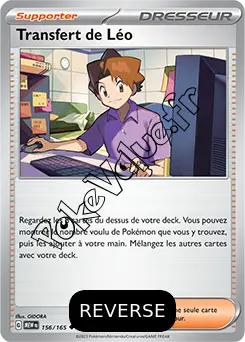 Carte Pokémon Transfert de Léo Reverse n°156 de la série 151