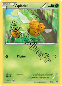 Carte Pokémon Apitrini  n°9 de la série Origines Antiques