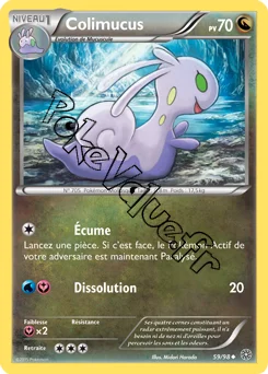 Carte Pokémon Colimucus  n°59 de la série Origines Antiques