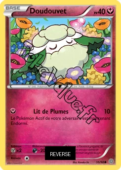 Carte Pokémon Doudouvet  Reverse n°55 de la série Origines Antiques