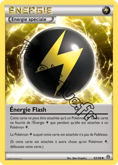 Carte Pokémon Énergie Flash n°83 de la série Origines Antiques