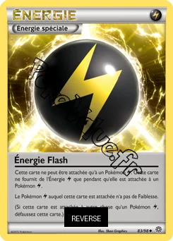 Carte Pokémon Énergie Flash Reverse n°83 de la série Origines Antiques