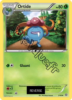 Carte Pokémon Gloom  Reverse n°2 de la série Origines Antiques