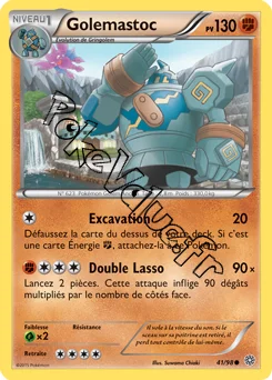 Carte Pokémon Golemastoc  n°41 de la série Origines Antiques