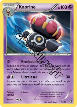 Carte Pokémon Kaorine  n°33 de la série Origines Antiques