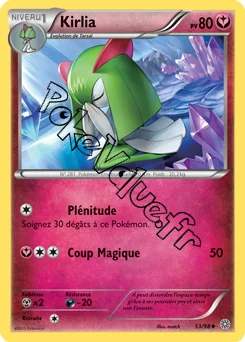 Carte Pokémon Kirlia  n°53 de la série Origines Antiques