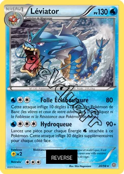 Carte Pokémon Léviator  Reverse n°20 de la série Origines Antiques
