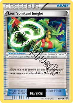 Carte Pokémon Lien Spirituel Jungko Reverse n°80 de la série Origines Antiques