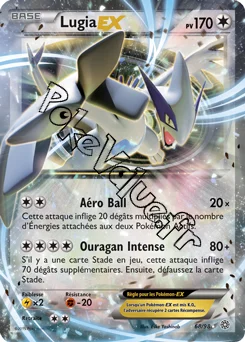 Carte Pokémon Lugia EX  n°68 de la série Origines Antiques