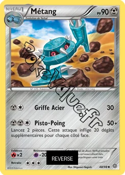 Carte Pokémon Metang  Reverse n°48 de la série Origines Antiques