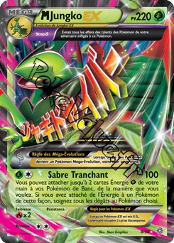 Carte Pokémon MSceptile EX  n°8 de la série Origines Antiques