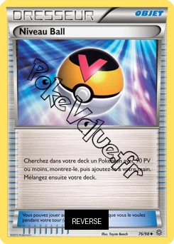 Carte Pokémon Niveau Ball Reverse n°76 de la série Origines Antiques