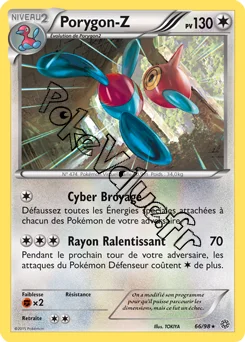 Carte Pokémon Porygon-Z  n°66 de la série Origines Antiques
