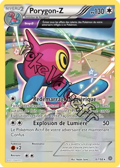 Carte Pokémon Porygon-Z  n°67 de la série Origines Antiques