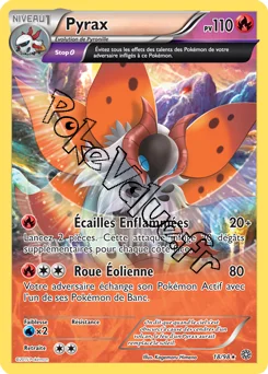 Carte Pokémon Pyrax  n°18 de la série Origines Antiques