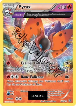 Carte Pokémon Pyrax  Reverse n°18 de la série Origines Antiques