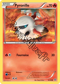 Carte Pokémon Pyronille  n°16 de la série Origines Antiques