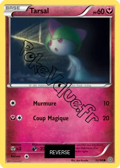 Carte Pokémon Ralts  Reverse n°52 de la série Origines Antiques