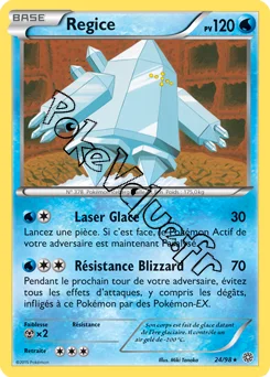 Carte Pokémon Regice  n°24 de la série Origines Antiques