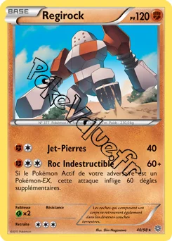 Carte Pokémon Regirock  n°40 de la série Origines Antiques