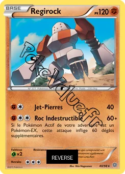 Carte Pokémon Regirock  Reverse n°40 de la série Origines Antiques