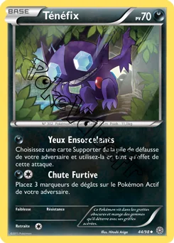 Carte Pokémon Sableye  n°44 de la série Origines Antiques