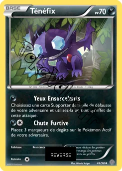 Carte Pokémon Sableye  Reverse n°44 de la série Origines Antiques