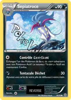Carte Pokémon Sepiatroce  Reverse n°46 de la série Origines Antiques