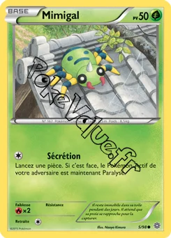Carte Pokémon Spinarak  n°5 de la série Origines Antiques