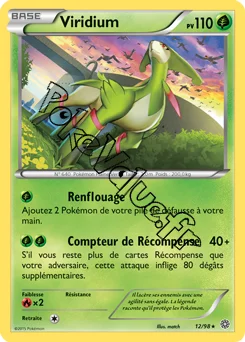 Carte Pokémon Viridium  n°12 de la série Origines Antiques