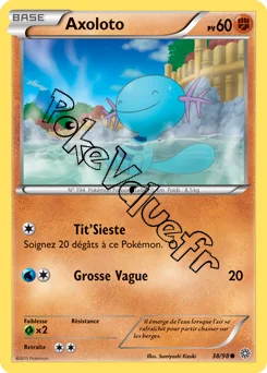 Carte Pokémon Wooper  n°38 de la série Origines Antiques