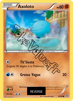 Carte Pokémon Wooper  Reverse n°38 de la série Origines Antiques
